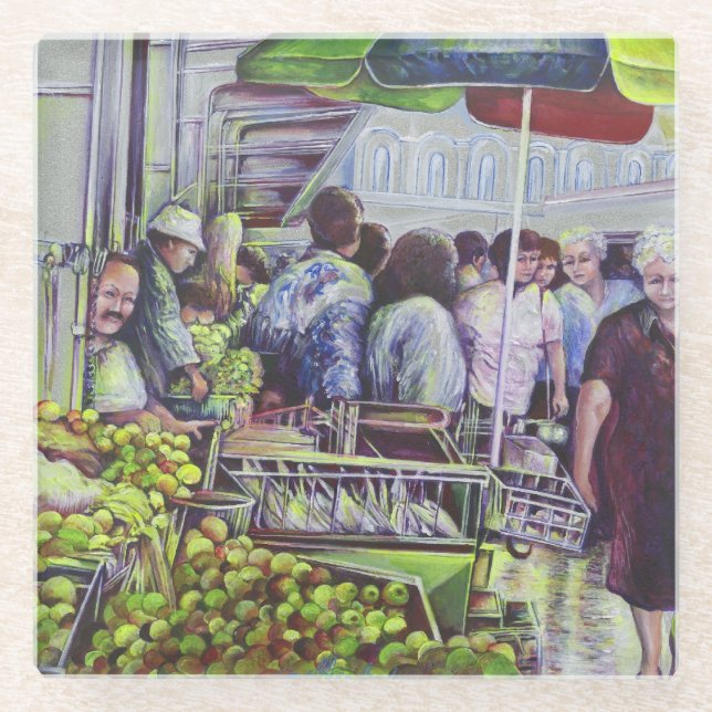 Apple Pie requires Apples Glass Coaster (Front)