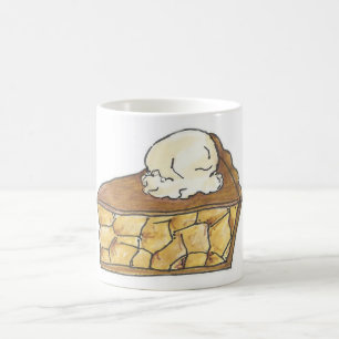 Apple Pie Slice a la Mode Ice Cream Dessert Picnic Coffee Mug
