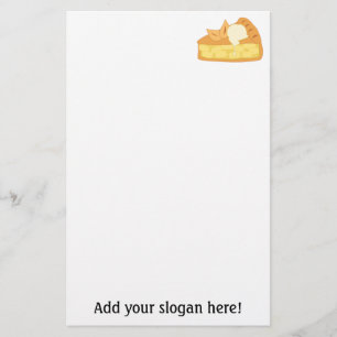Apple Pie Slice Picture: Add Text to Customise Stationery
