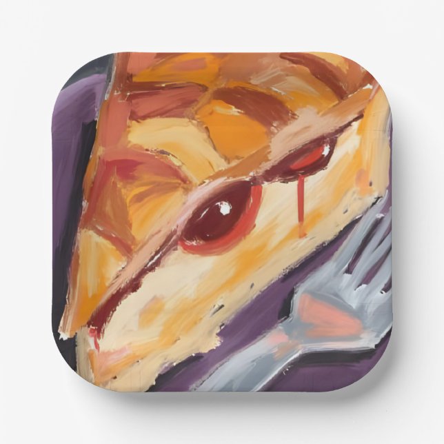 Apple Pie Thanksgiving Watercolor Paper Plate (Front)