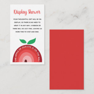 Apple Rainbow, Baby Shower Display Shower Enclosure Card