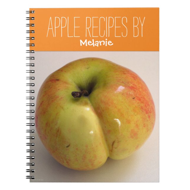 Apple Recipes Personalised cooking Notebook (Front)