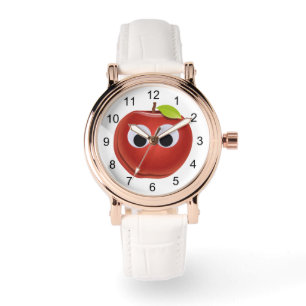 Apple, red fruit with googly eyes - Personalised Watch