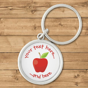 Apple Red Key Ring