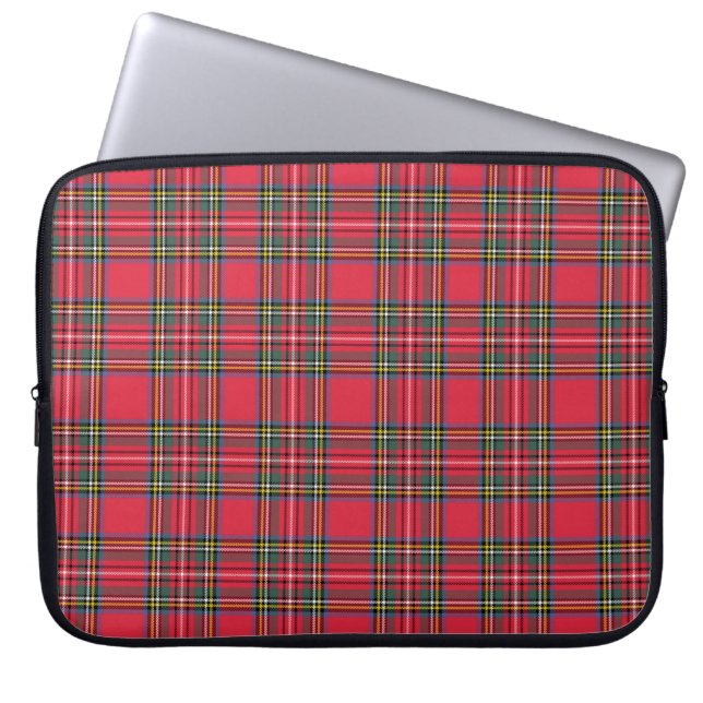 Apple Red Plaid  Laptop Sleeve (Front)