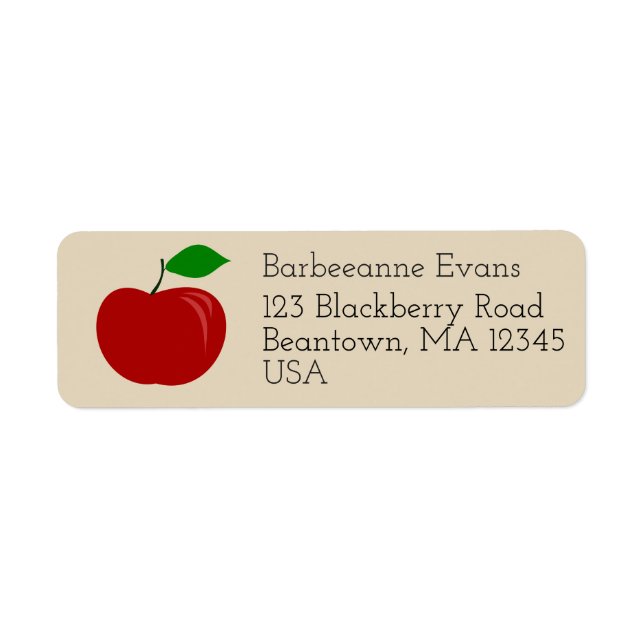Apple Return Address Label (Front)