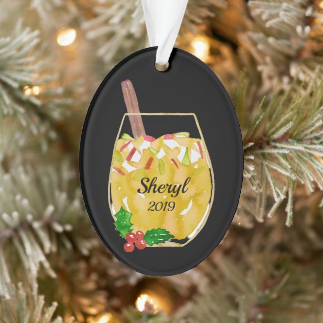 Apple Sangria Personalised Ornament (Tree)