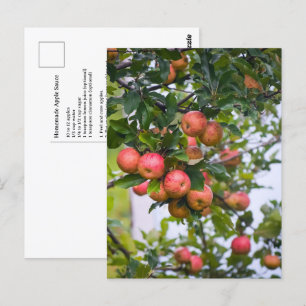 Apple Sauce Recipe Postcard