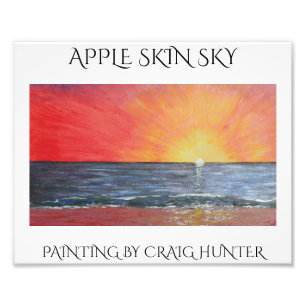 APPLE SKIN SKY'S PHOTO PRINT
