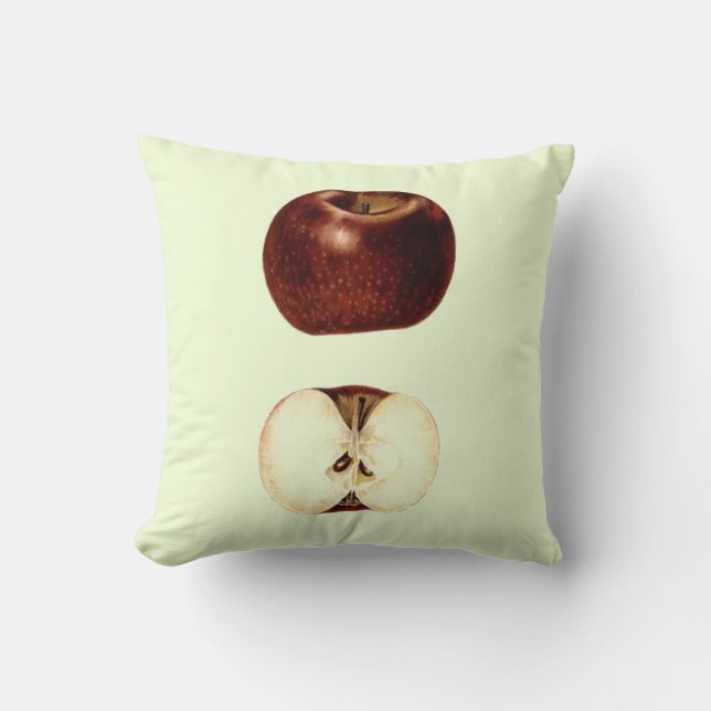 Apple Slice Customisable Cushion (Front)