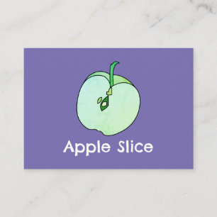 Apple Slice Fruit School Teacher Business Card