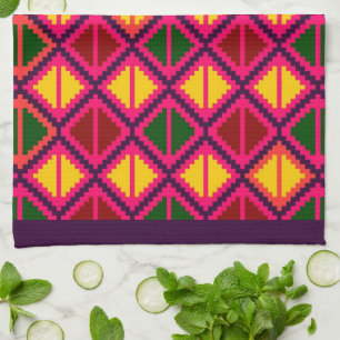 "Apple Slice" kitchen towel - multicolor #1