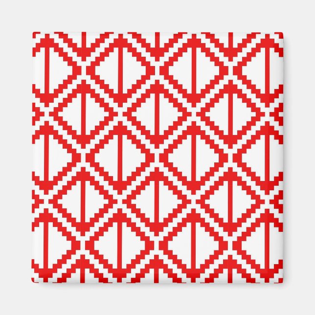 "Apple Slice" magnet - red (Front)