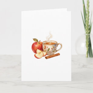 Apple Slices and Tea Cup Card