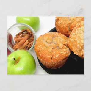 Apple Spice Muffins Postcard