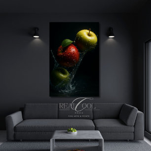 Apple Splash in Water – Fruit Photography Wall Art