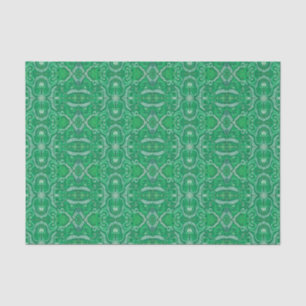 Apple Stripe Bohemian Boho Arabesque Pattern Green Tissue Paper