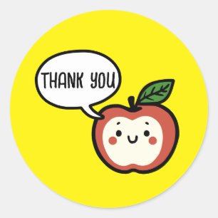 Apple Talk Classic Round Sticker