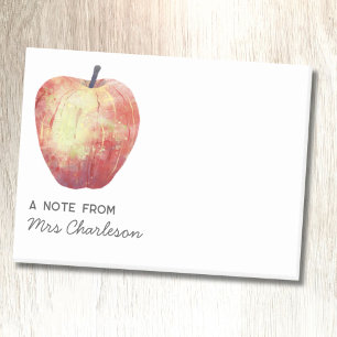 Apple Teacher Appreciation Personalized Post-it Notes