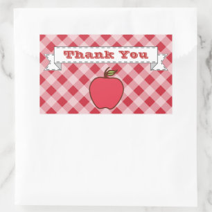 Apple Thank You Stickers