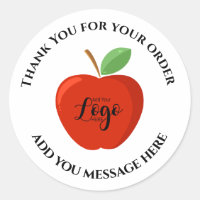 Apple Thank you teacher business label