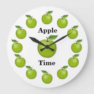 Apple Time, Granny Smith Large Clock
