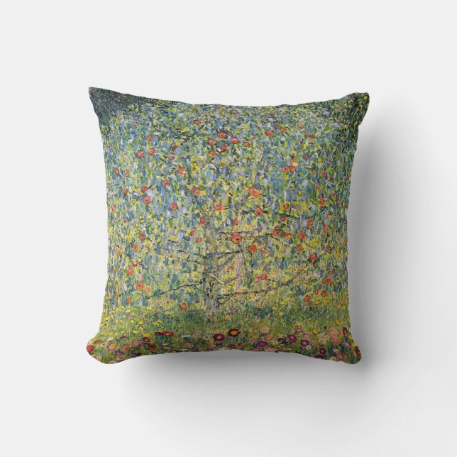 Apple Tree by Gustav Klimt Cushion (Front)