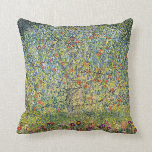 Apple Tree by Gustav Klimt Cushion