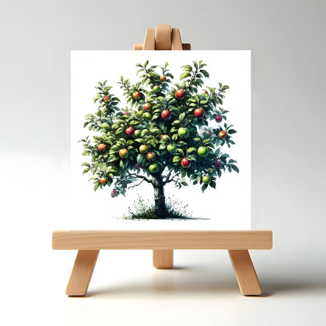Apple Tree Ceramic Tile (Apple Tree Ceramic Tile.)