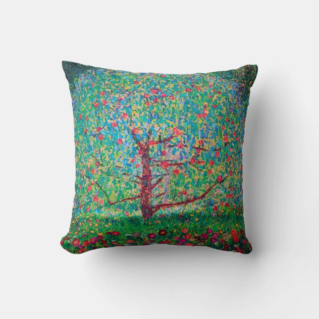 Apple Tree, Gustav Klimt Cushion (Front)