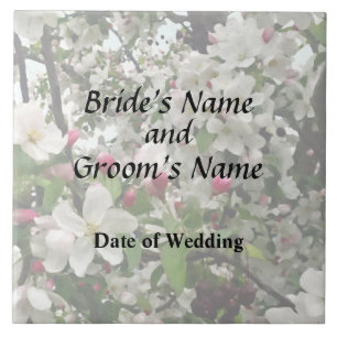 Apple Tree In Bloom Wedding Products Ceramic Tile