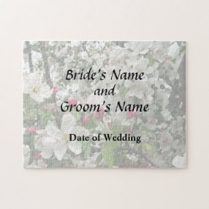 Apple Tree In Bloom Wedding Products Jigsaw Puzzle