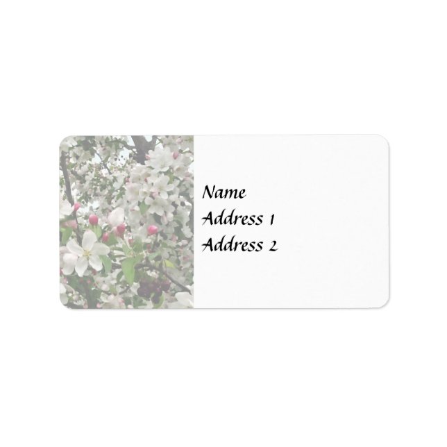 Apple Tree In Bloom Wedding Products Label (Front)
