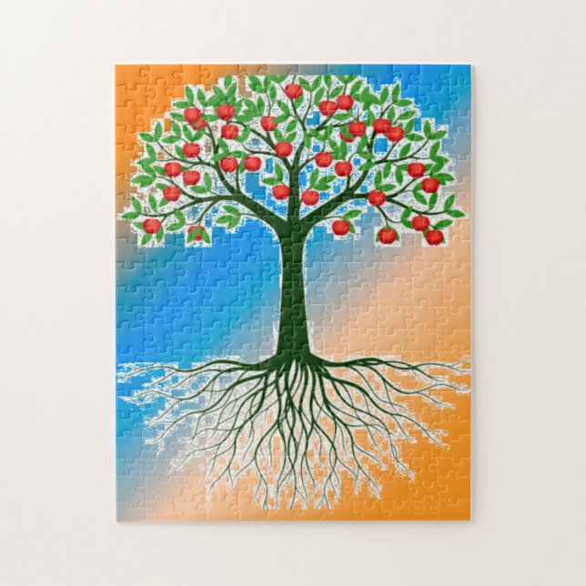 Apple tree jigsaw puzzle (Vertical)
