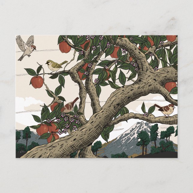 Apple Tree Landscape Postcard (Front)