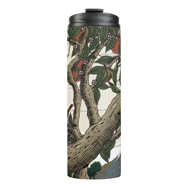 Apple Tree Landscape Thermal Tumbler (Front)