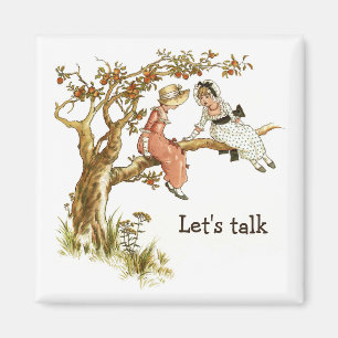 Apple Tree Victorian Girls, Let's Talk Magnet