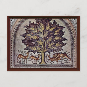 Apple Tree With Gazelles And Lions Postcard