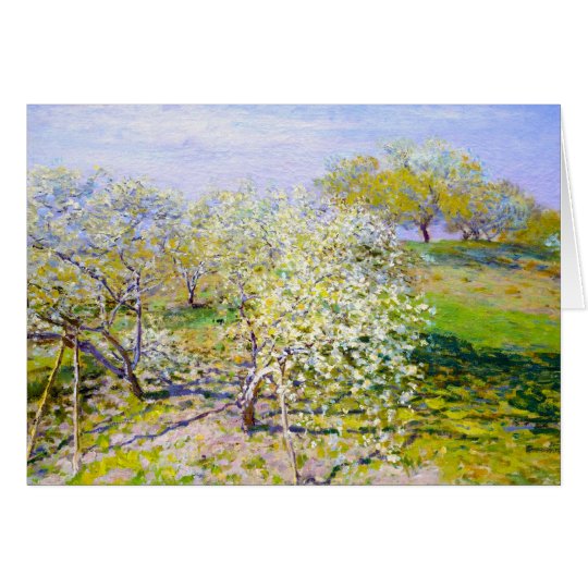 Apple Trees in Bloom, 1873 Claude Monet Card