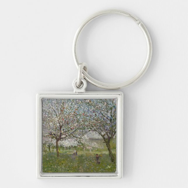 Apple Trees in Flower Key Ring (Front)