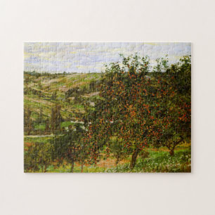 Apple Trees near Vetheuil Monet Fine Art Jigsaw Puzzle