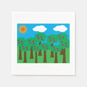 Apple Trees Paper Napkins