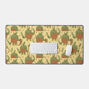 Apple Warriors Brave Fruit  Desk Mat