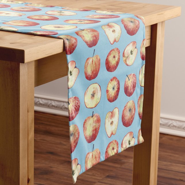 Apple Watercolor Long Table Runner (Creator Uploaded)