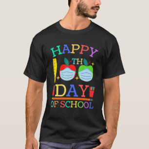 Apple Wearing Face Mask, Funny 100 Days Of School T-Shirt