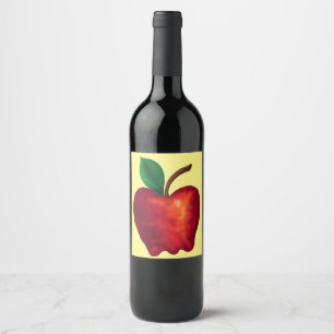 Apple wine wine label
