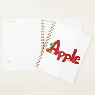 Apple Word Spiral Planner