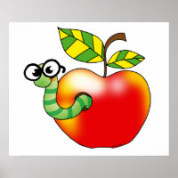 Apple & Worm, back to school