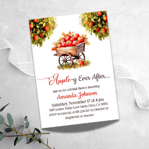 Apple-y Ever After Fall Market Bridal Shower Invitation