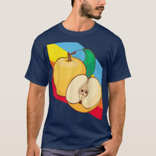 Apple yellow Fruit Food Vegan Vegetarian T-Shirt